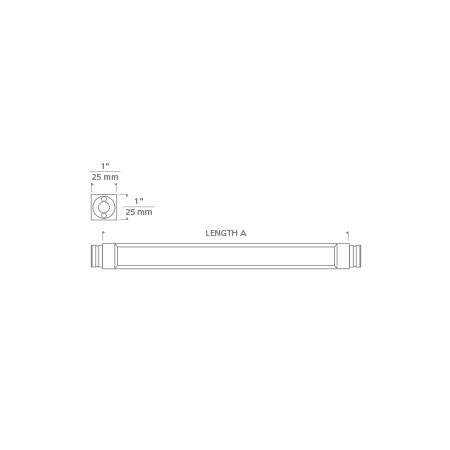 Brox LED Light Bars - line drawing.