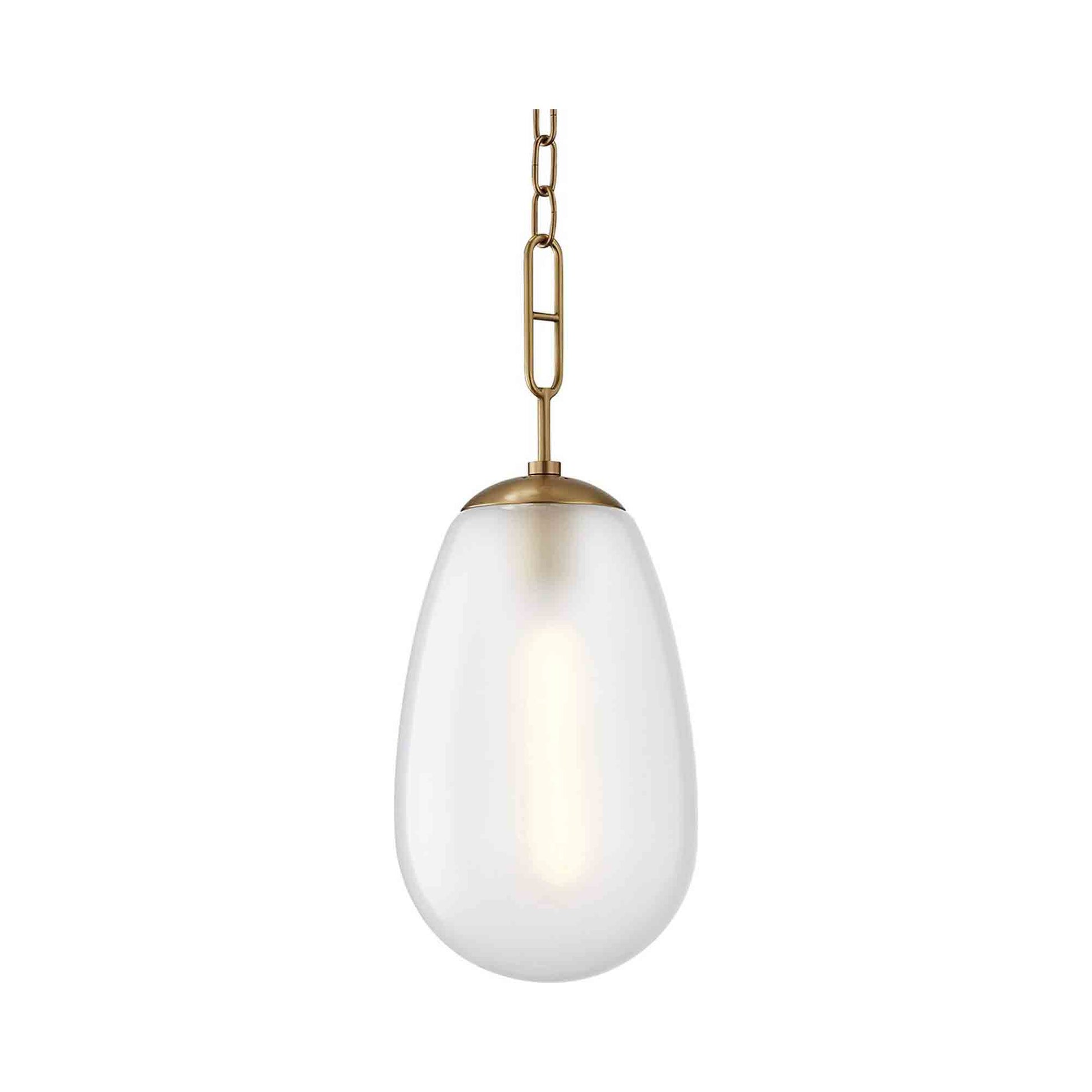 Bruckner Pendant Light in Large/Aged Brass.