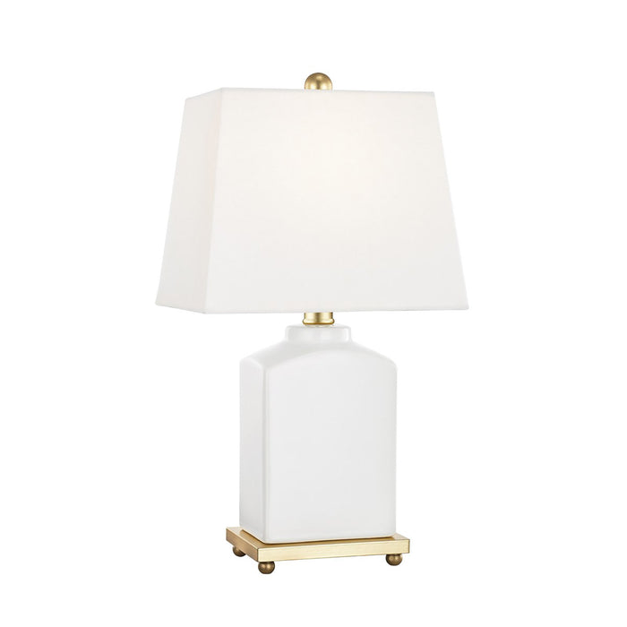 Brynn Table Lamp in White.