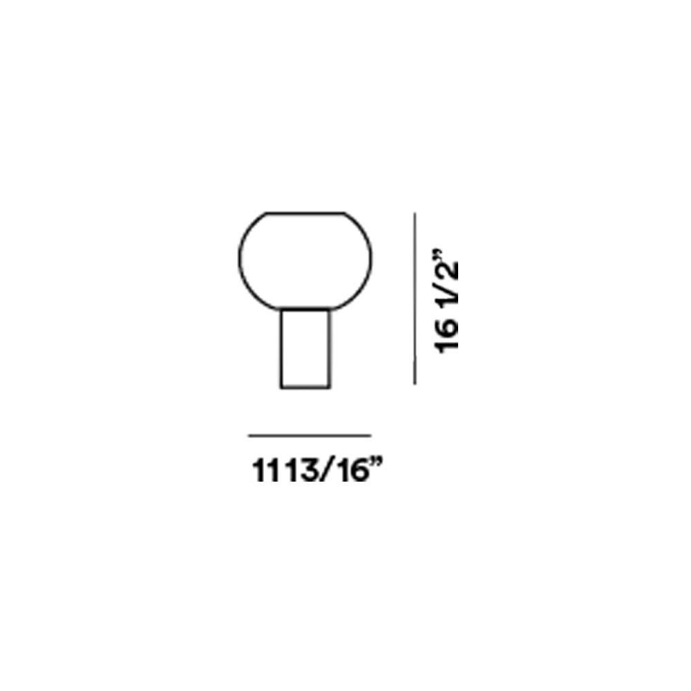 Buds LED Table Lamp - line drawing.