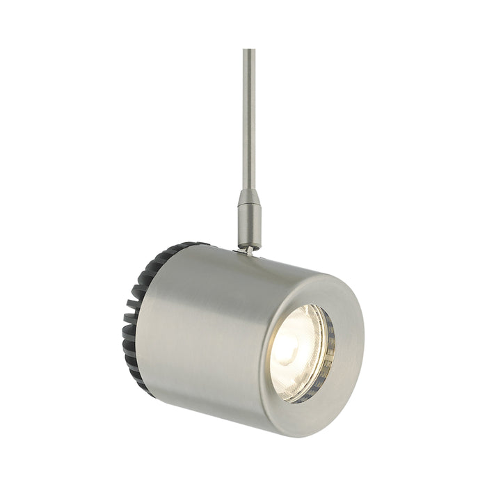 Burk Low Voltage MonoRail LED Head in Satin Nickel.