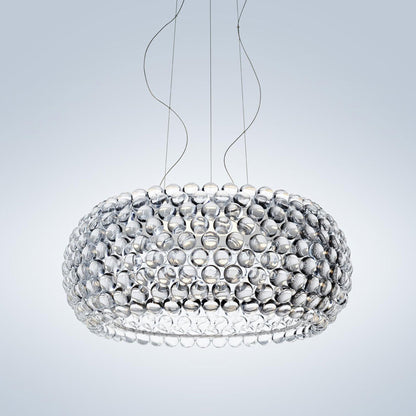 Caboche Plus Grande LED Pendant Light in Transparent/Long.