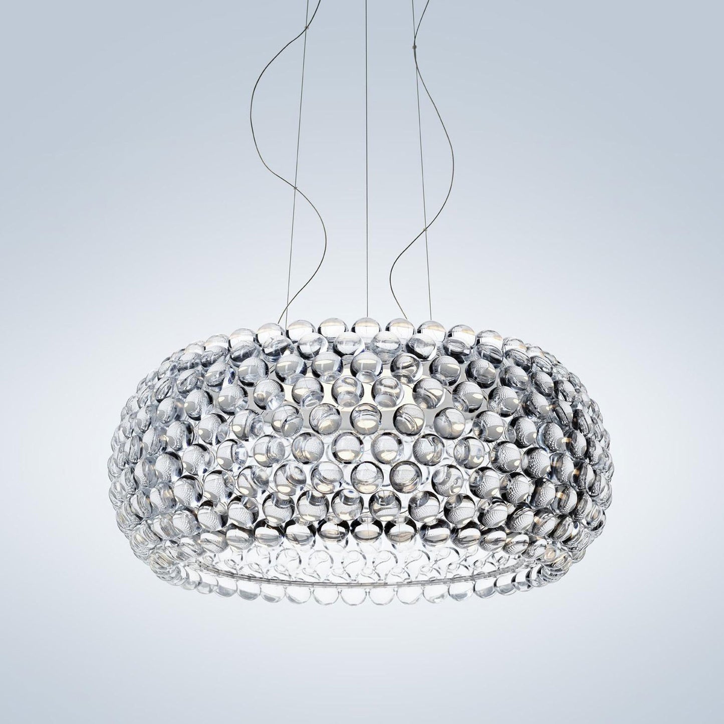 Caboche Plus Grande LED Pendant Light in Transparent.