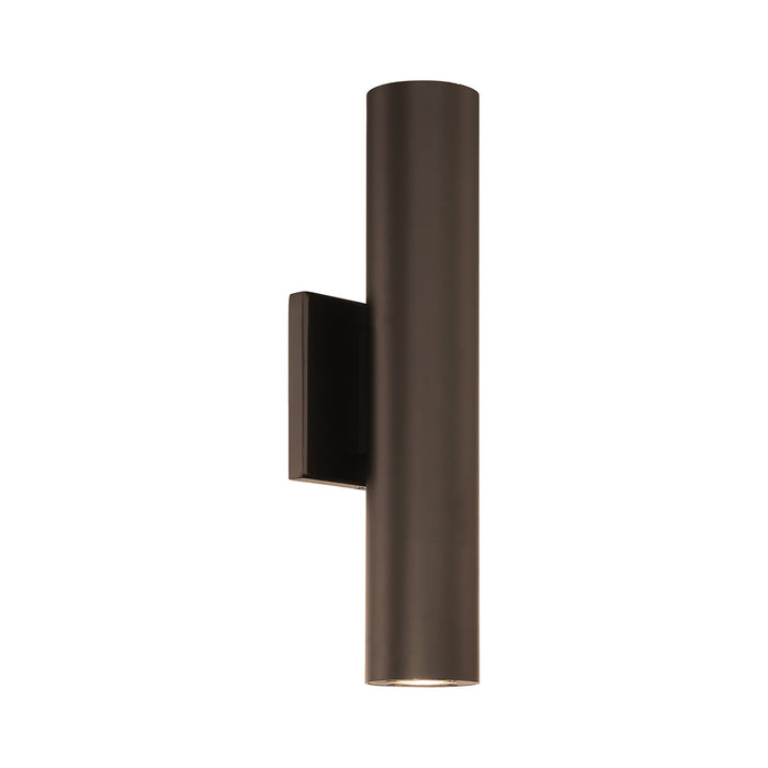 Caliber Indoor/Outdoor LED Wall Light in Bronze (Large).