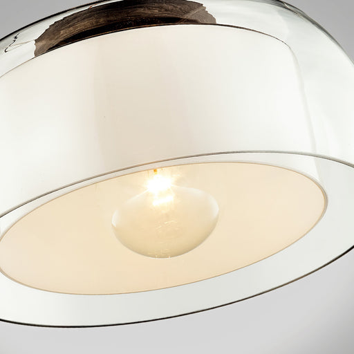 Candace Outdoor Flush Mount Ceiling Light in Detail.