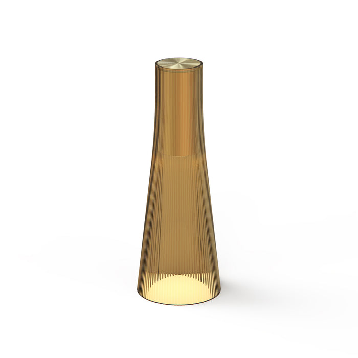Candel LED Table Lamp in Brass/Bronze.