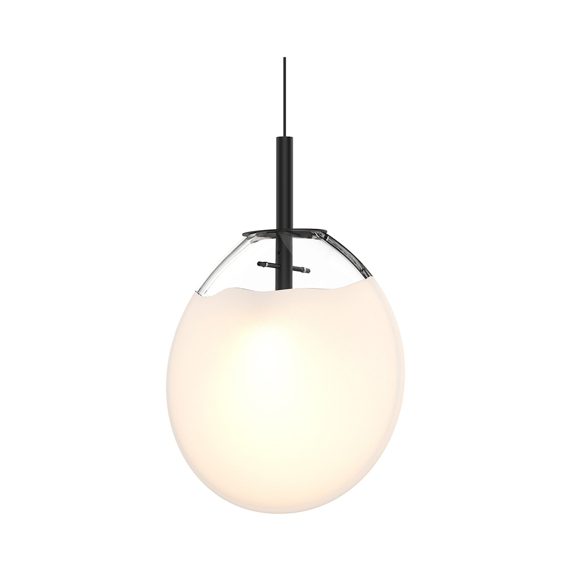 Cantina LED Pendant Light in Clear/White (Medium).