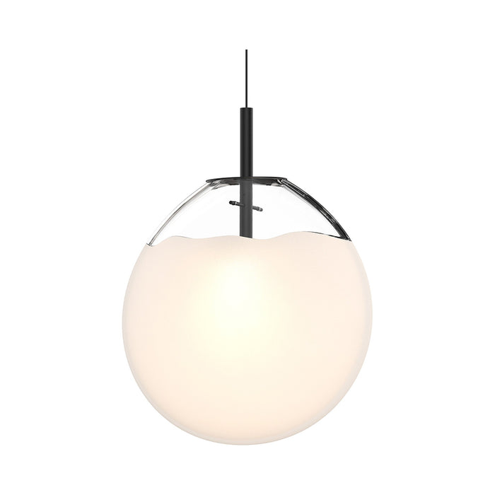 Cantina LED Pendant Light in Clear/White/Large.