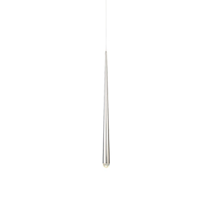 Cascade Crystal LED Pendant Light in Medium/Polished Nickel.