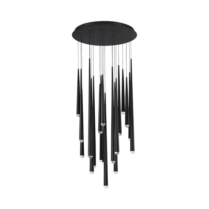 Cascade Crystal Round LED Chandelier in Detail.
