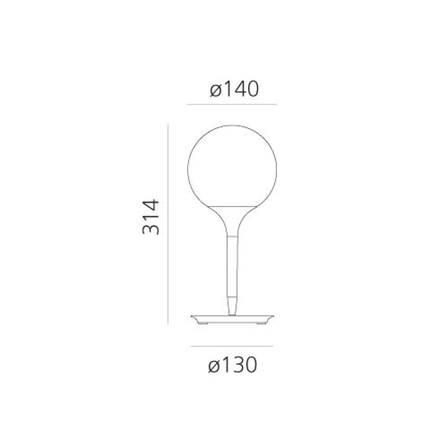 Castore Table Lamp - line drawing.