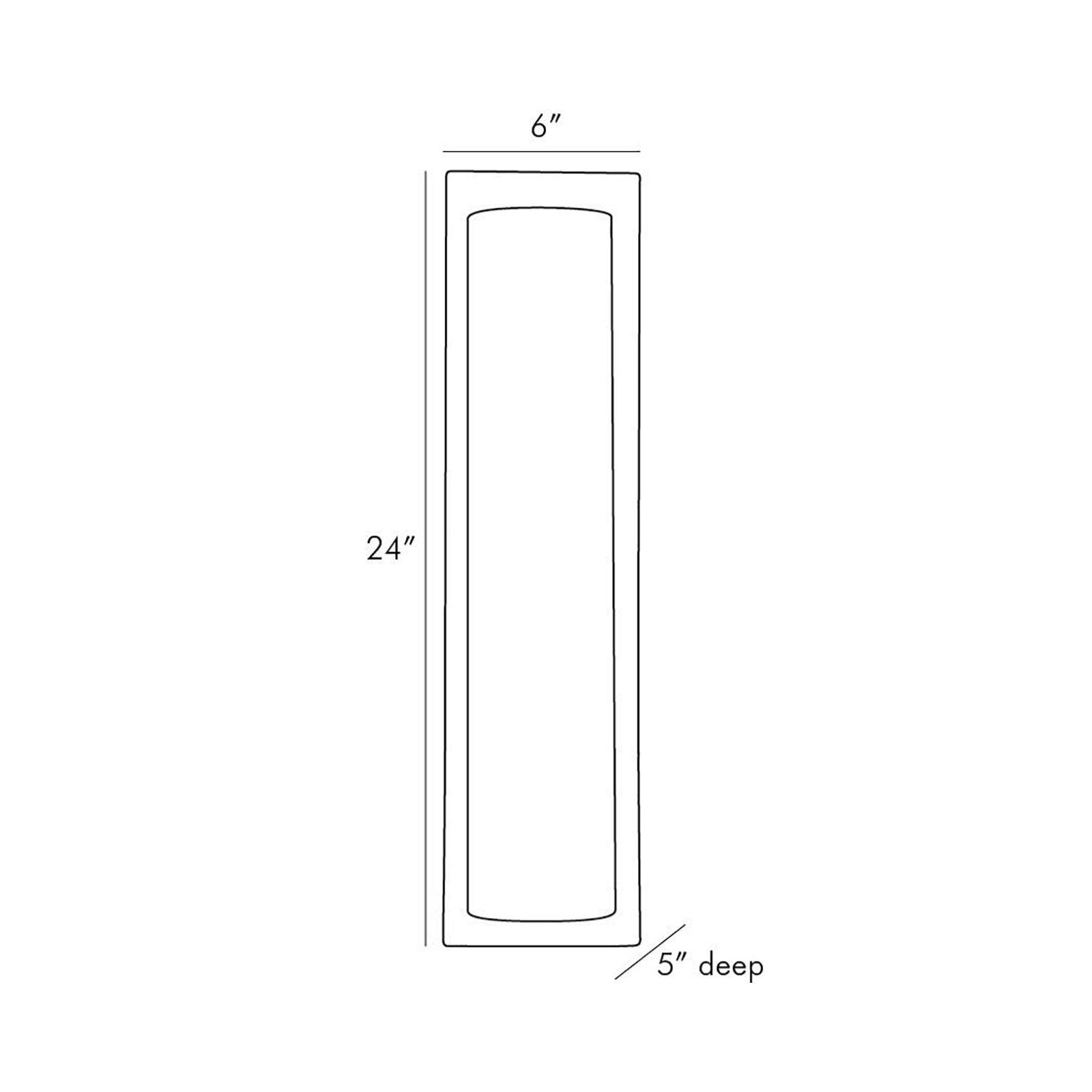 Catalina Wall Light - line drawing.