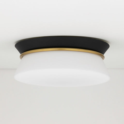 Cath Flush Mount Ceiling Light in Black and White.