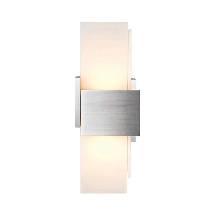 Acuo LED Wall Light in Brushed Aluminum.