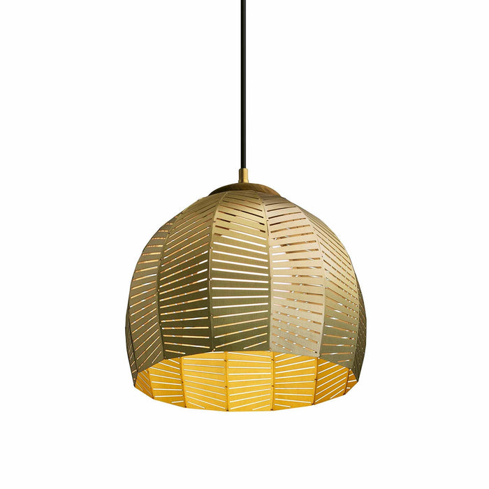 Amicus LED Pendant Light in Brushed Brass (Small).