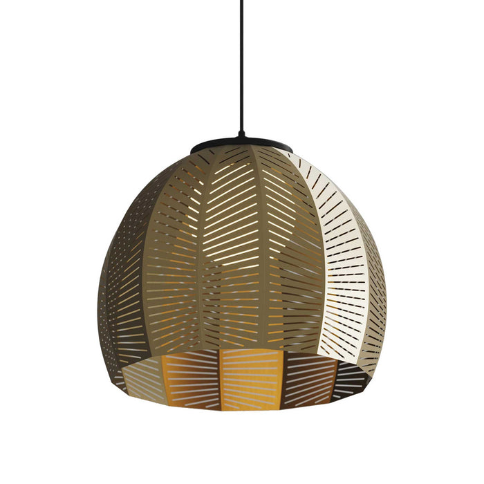 Amicus LED Pendant Light in Distressed Brass (Large).