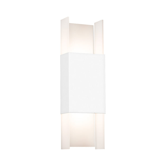 Ansa Outdoor LED Up and Down Wall Light in Textured White.
