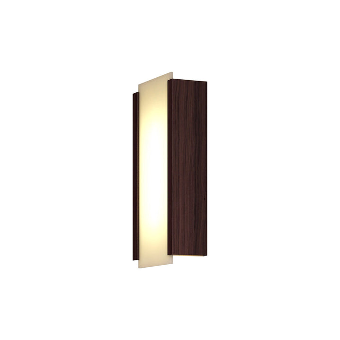Capio LED Wall Light in Dark Stained Walnut (Small).