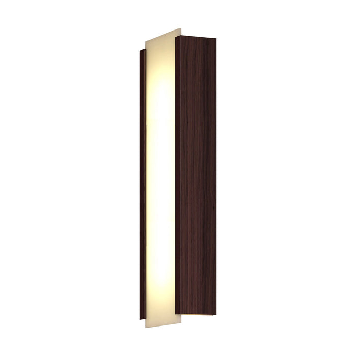 Capio LED Wall Light in Dark Stained Walnut (Large).