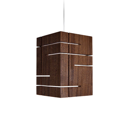 Claudo LED Accent Pendant Light in Walnut.