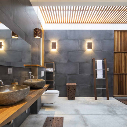 Claudo LED Accent Pendant Light in bathroom.