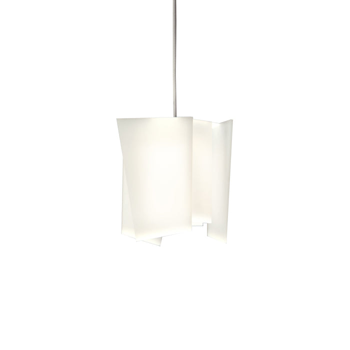 Levis LED Pendant Light in Frosted Polymer (Small).