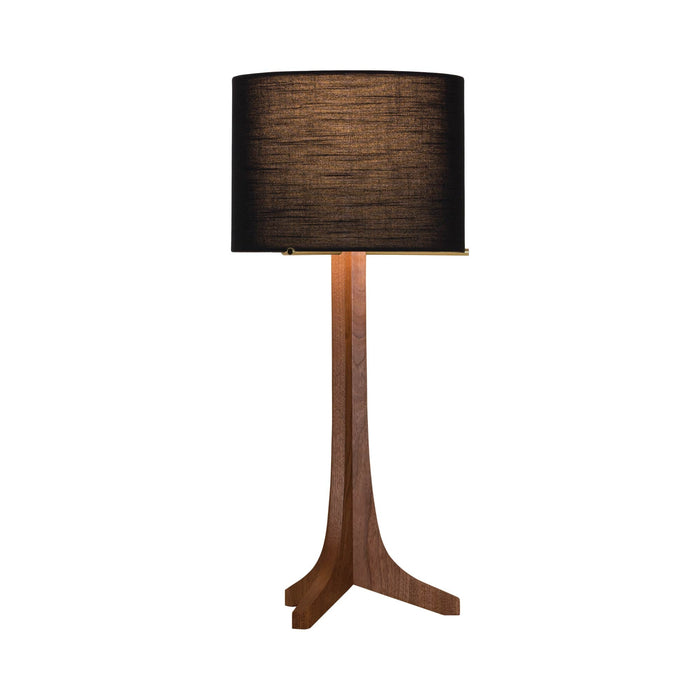 Nauta LED Table Lamp in Walnut/Black Amaretto.