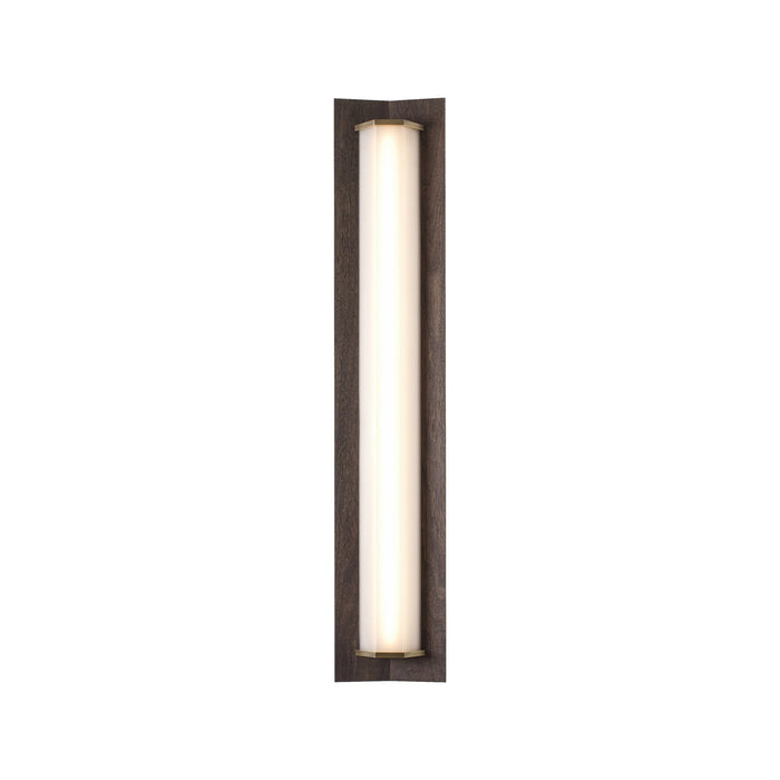Penna LED Wall Light in Dark Stained Walnut (Medium).
