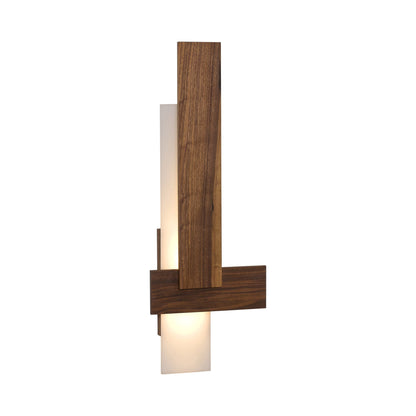 Sedo LED Wall Light in Walnut.