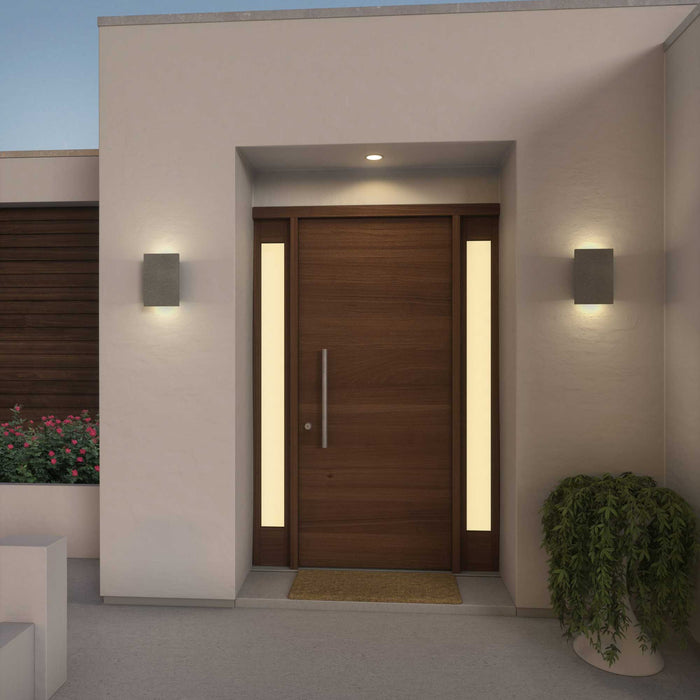 Tersus Outdoor LED Up and Down Wall Light Outside Area.