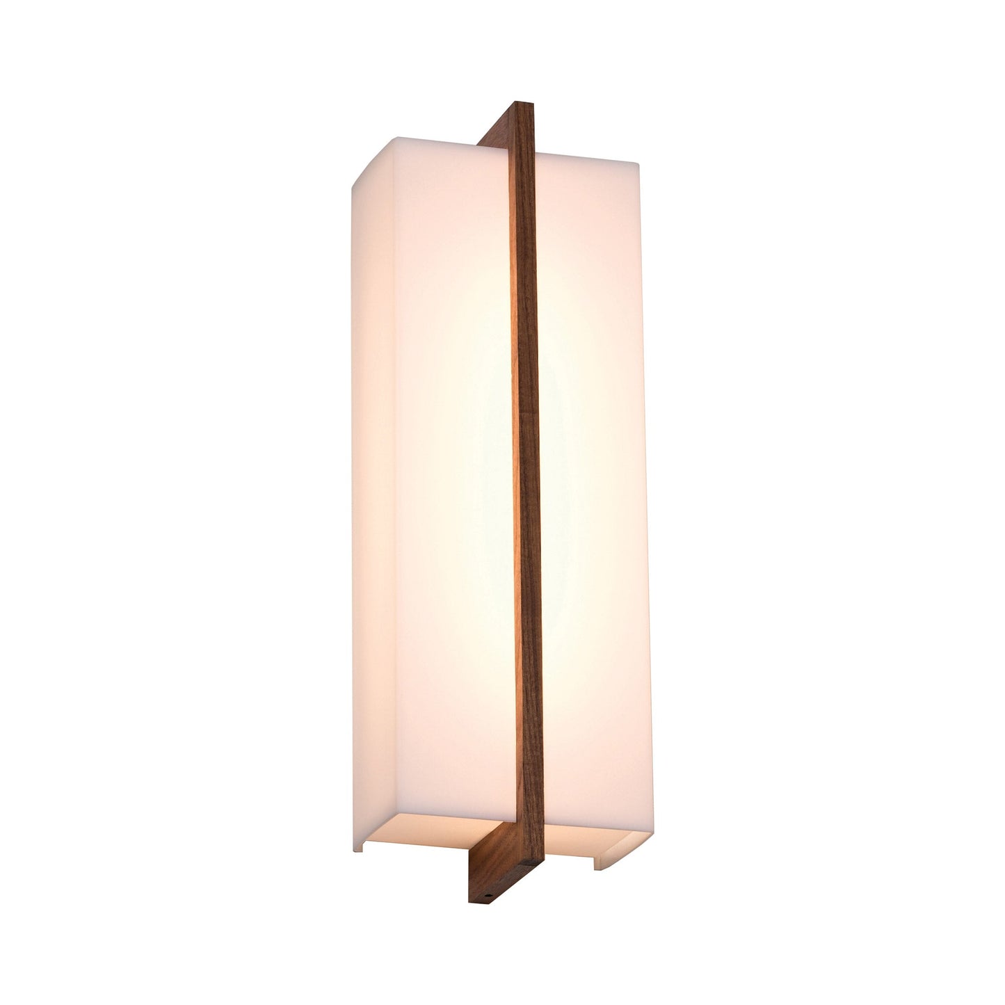 Via LED Wall Light in Walnut.