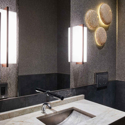 Via LED Wall Light in bathroom.