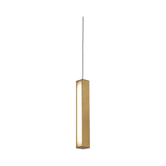 Chaos LED Pendant Light in Small/Aged Brass.