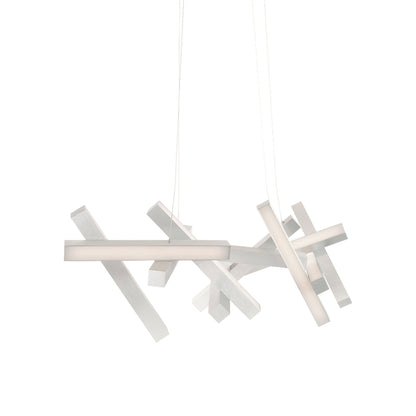 Chaos Linear LED Chandelier in Detail.