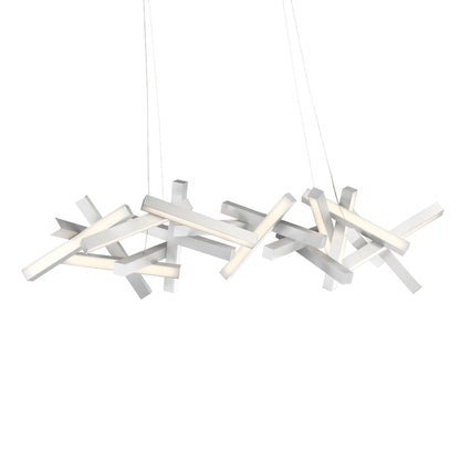 Chaos Linear LED Chandelier in Detail.