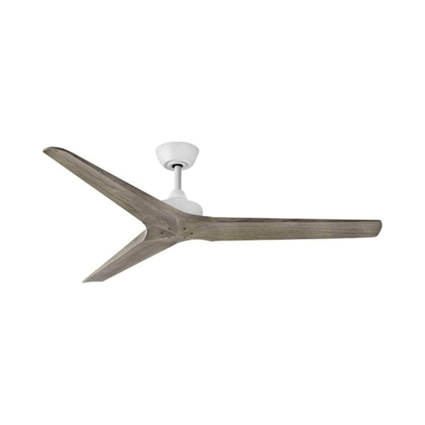 Chisel Ceiling Fan in Matte White/Driftwood (60-Inch).