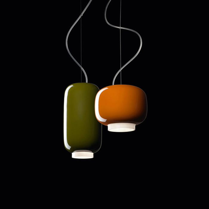 Chouchin 2 LED Pendant Light in multicolor.