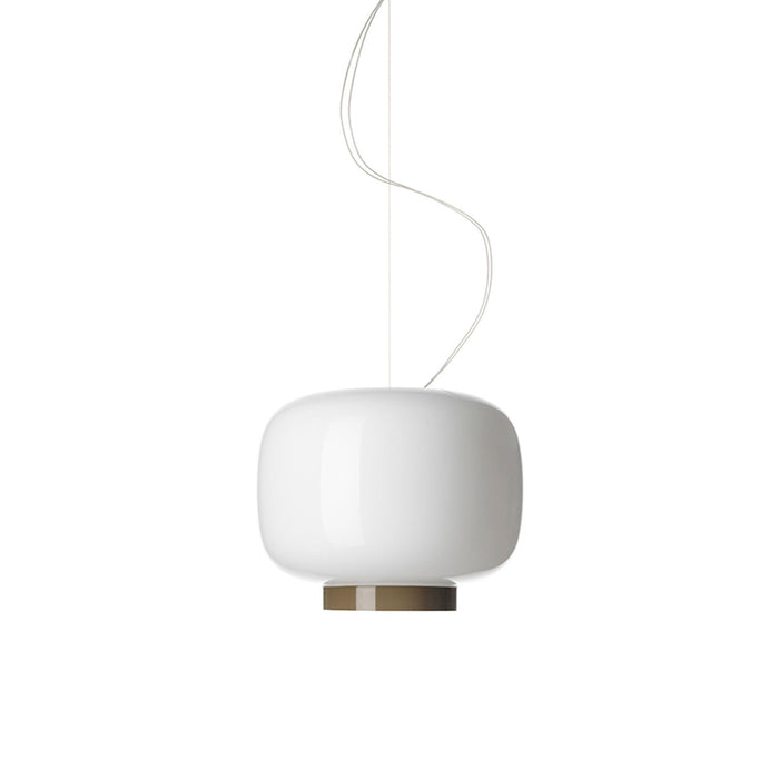 Chouchin Reverse 3 LED Pendant Light in Grey and White.