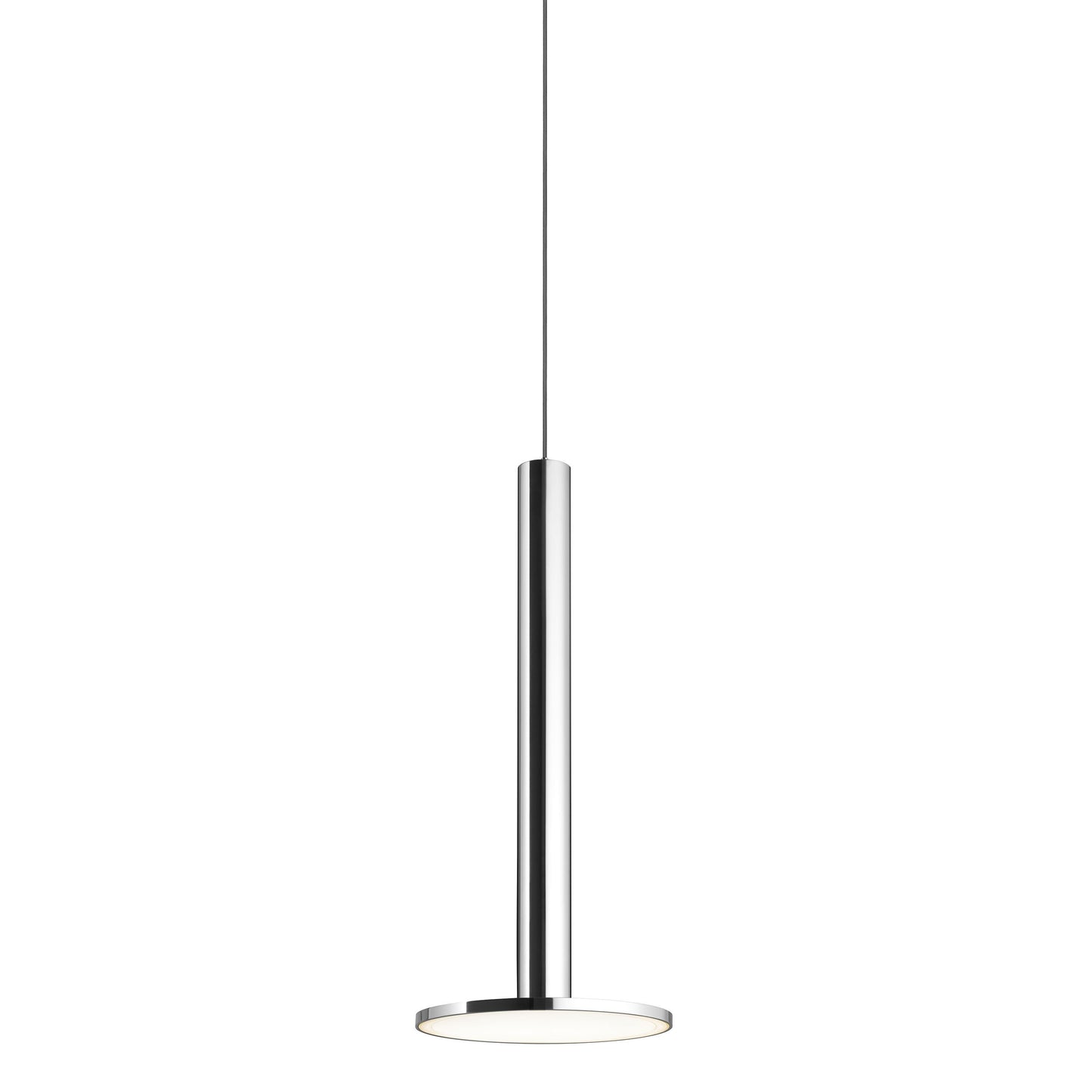 Cielo XL LED Pendant Light in Satin Aluminum.