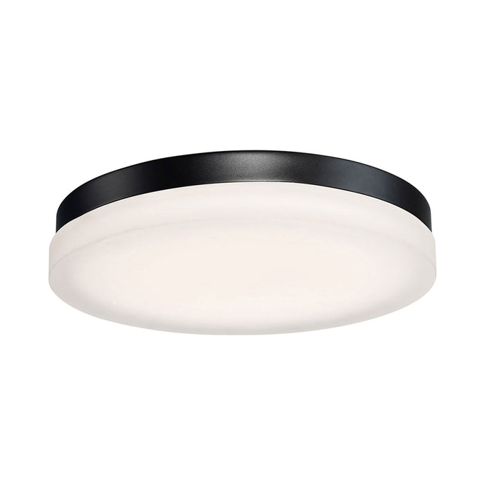 Circa Round LED Flush Mount Ceiling Light in Large/Black.