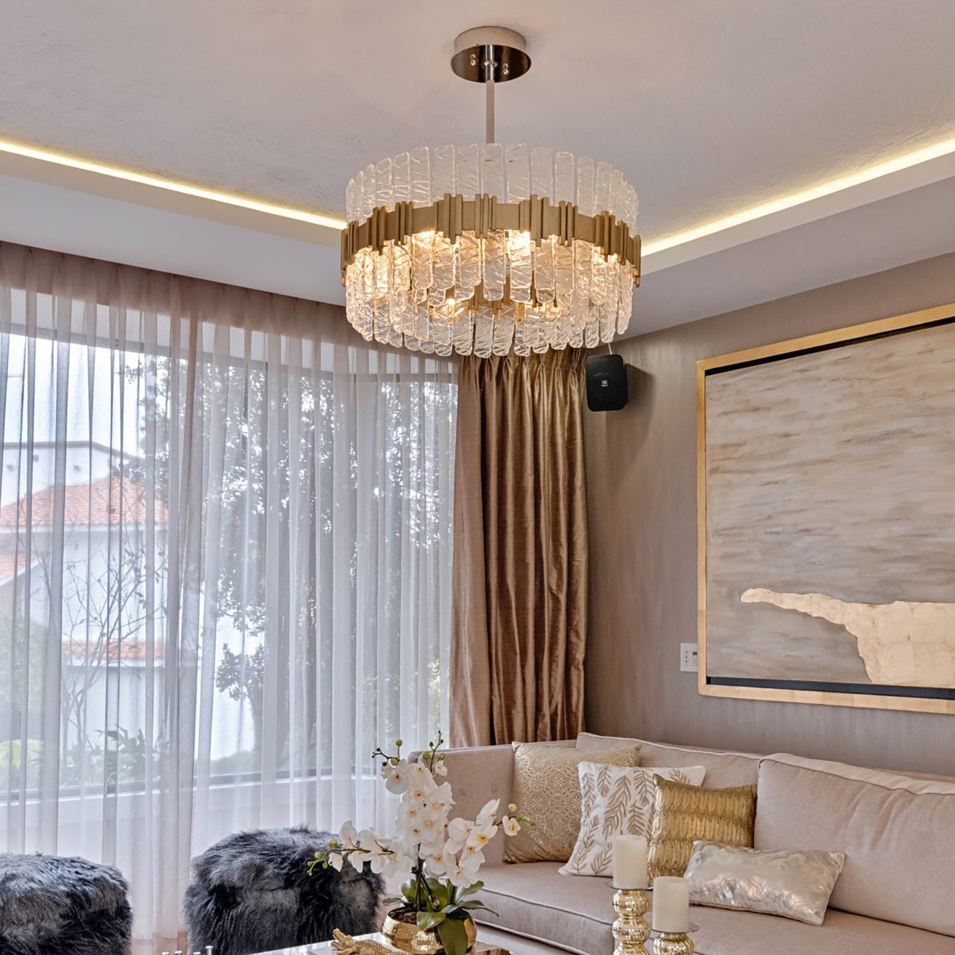 Ciro Pendant Light in living room.