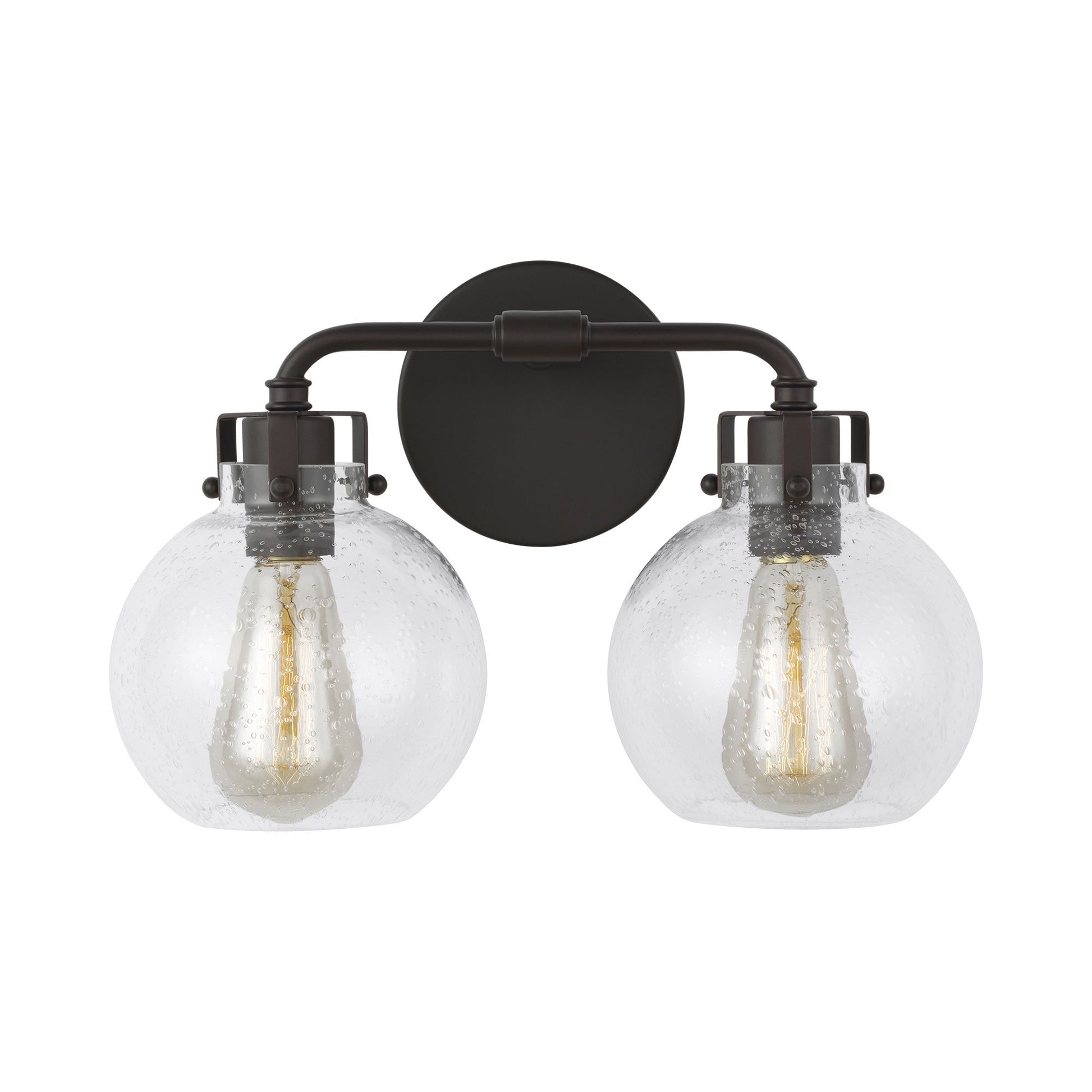 Clara Bath Vanity Light in 2-Light/Oil Rubbed Bronze.