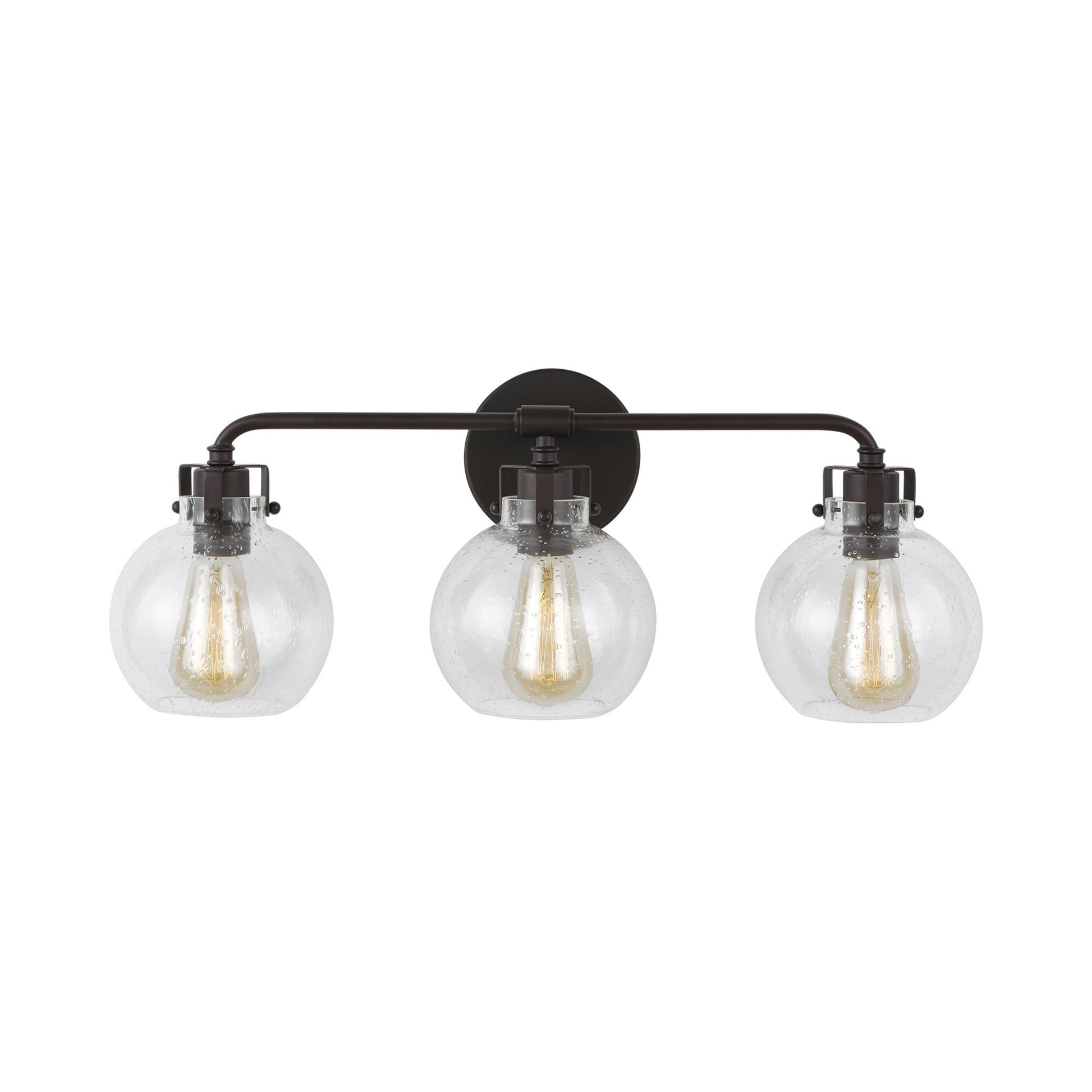 Clara Bath Vanity Light in 3-Light/Oil Rubbed Bronze.