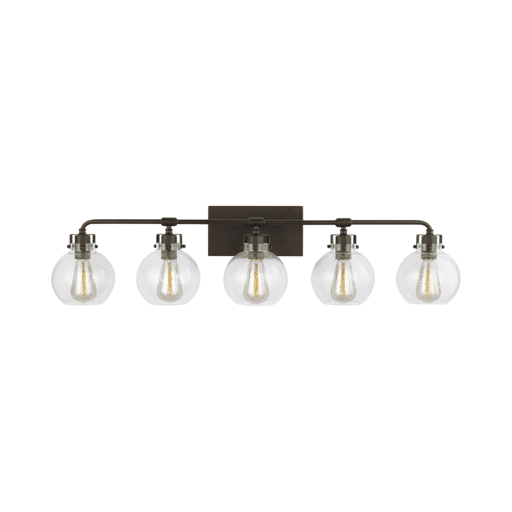 Clara Bath Vanity Light in 5-Light/Oil Rubbed Bronze.