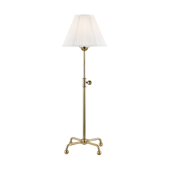 Classic No.1 Table Lamp in Aged Brass.