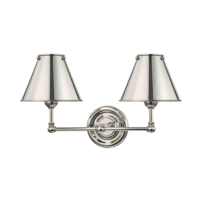 Classic No.1 Wall Light in Polished Nickel/Brass.