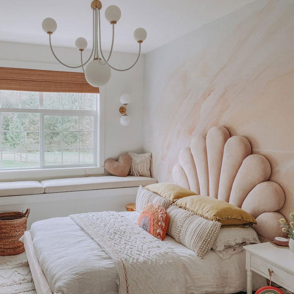 Coco Chandelier in bedroom.