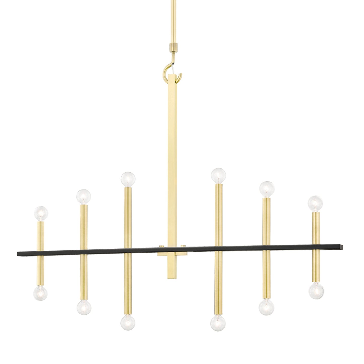 Colette Chandelier in Gold.