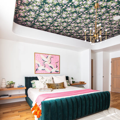 Colette Chandelier in bedroom.