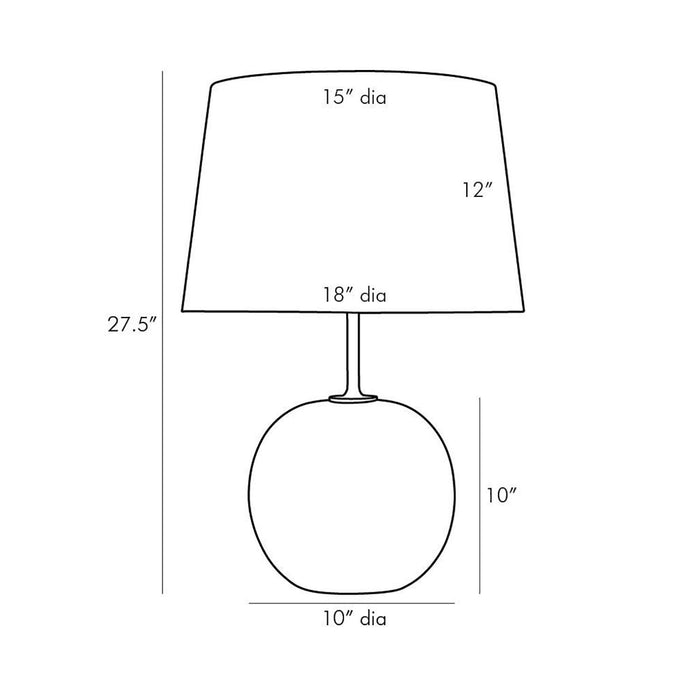Colton Table Lamp - line drawing.